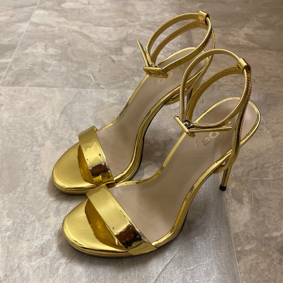 Aldo Shoes Gold Aldo Heels Poshmark